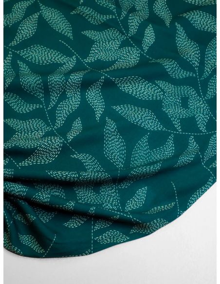 Lulu viscose twill stof - Dennengroen