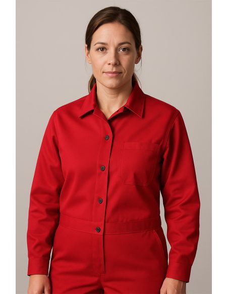 Twill werkkledingstof - Rood
