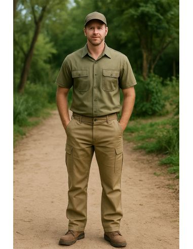 Twill werkdoek - Taupe