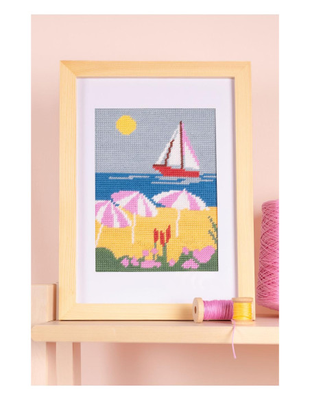 Pénélope canvas kit strandmotief