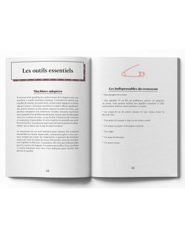 Boek kleine handleiding voor het naaien van lingerie