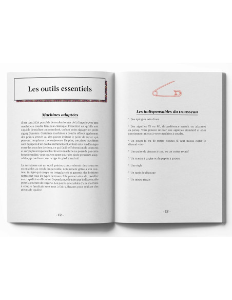 Boek kleine handleiding voor het naaien van lingerie