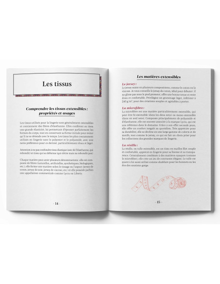 Boek kleine handleiding voor het naaien van lingerie