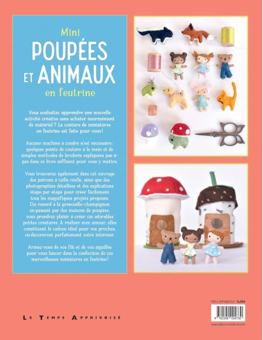 Boek mini poppen en dieren van vilt