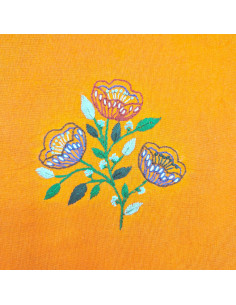 Hydro-oplosbare borduurmotiefstickers - Folkloristische bloemen 2