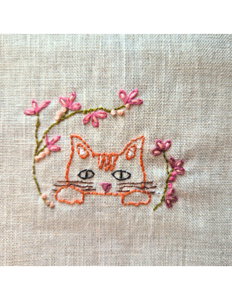 Wateroplosbare borduuroverdrachtsvellen - Folkloristische katten