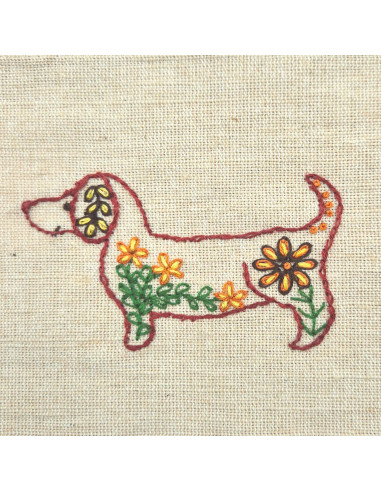 Wateroplosbare borduuroverdrachtsvellen - Folkloristische honden