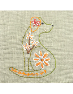 Wateroplosbare borduuroverdrachtsvellen - Folkloristische honden 2