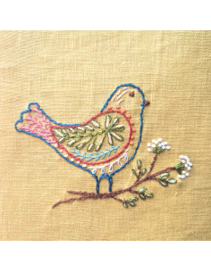 Wateroplosbare borduurtransferbladen - Folkloristische vogels 2
