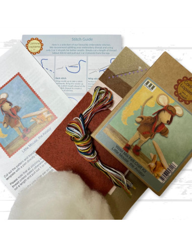 Mini kit feutrine - Petite souris folklorique
