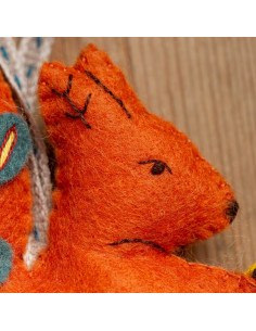 Mini kit feutrine - Écureuil folklorique 2