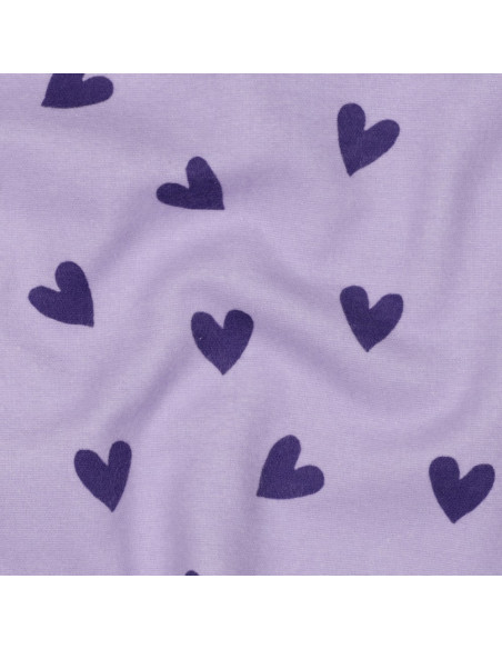 Lavendel flanel stof - Vijgenharten