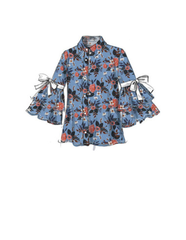 Top en ceintuur patroon - Vogue 9299