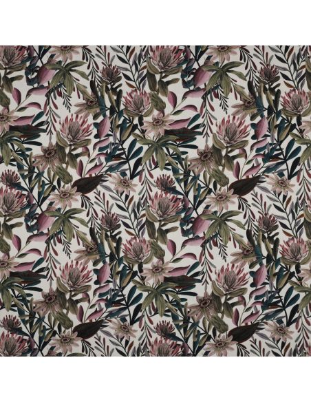 Katoenen canvasdoek - Vintage bloemen