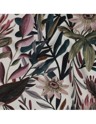 Katoenen canvasdoek - Vintage bloemen