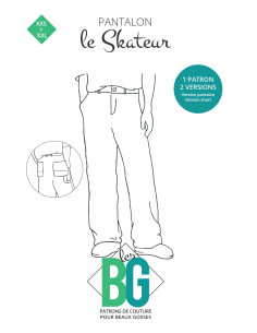 Patroon voor herenbroek De Skateur - Les BG