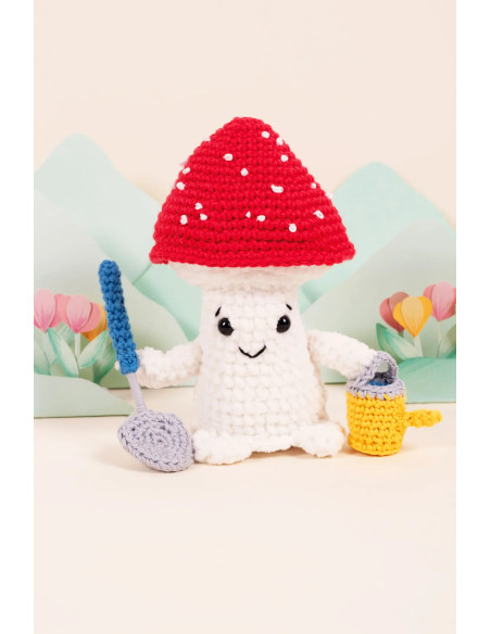 Amigurumi-kit - Tuinierpaddenstoel