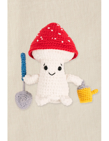 Amigurumi-kit - Tuinierpaddenstoel