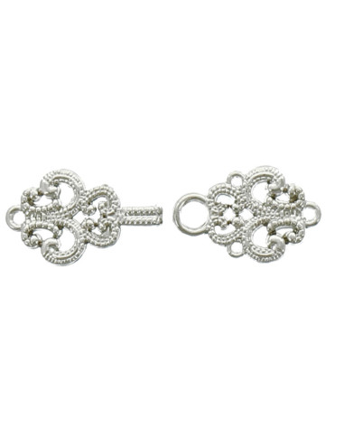 Chique Brandenburg-afwerking - Zilver