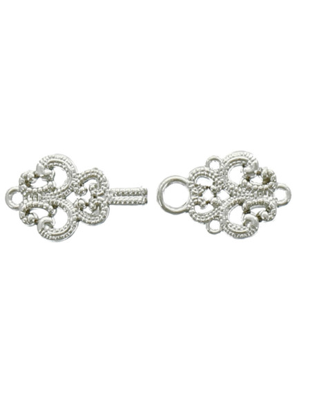 Chique Brandenburg-afwerking - Zilver