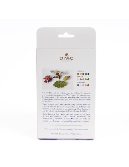 Set van 5 gekaarde wol voor vilten DMC - Herfst