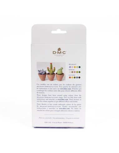 Set van 5 gekaarde wol voor vilten DMC - Boeket