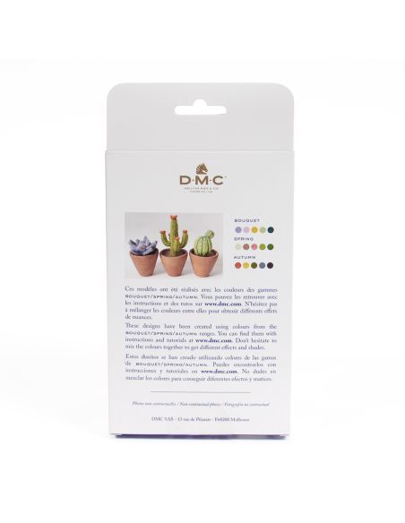 Set van 5 gekaarde wol voor vilten DMC - Boeket