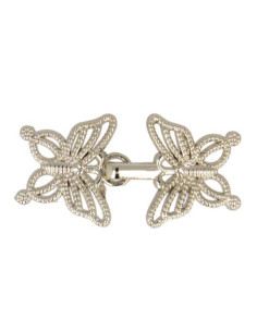 Chique vlinderdas Brandebourg - Zilver