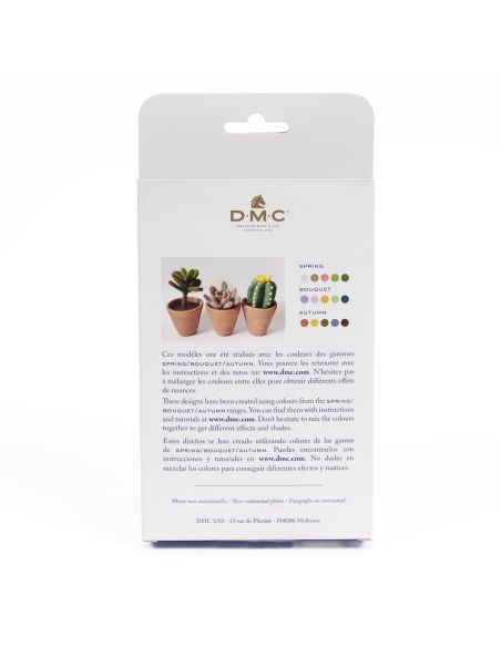 Set van 5 gekaarde wol voor vilten DMC - Lente