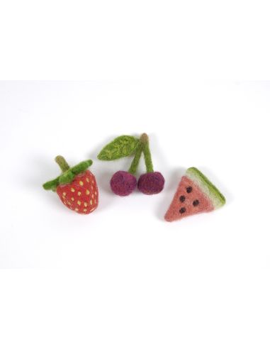 Set van 5 gekaarde wol voor vilten DMC - Vitamine