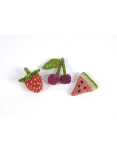 Set van 5 gekaarde wol voor vilten DMC - Vitamine