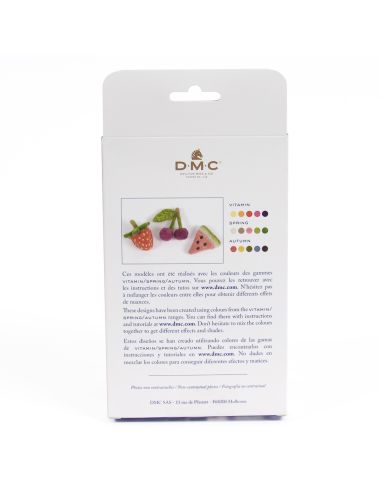 Set van 5 gekaarde wol voor vilten DMC - Vitamine
