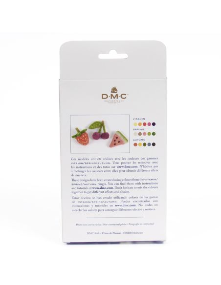 Set van 5 gekaarde wol voor vilten DMC - Vitamine