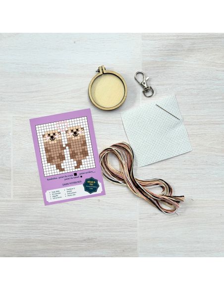 Mini borduurpakket kruissteek - Gemaakt voor elkaar!
