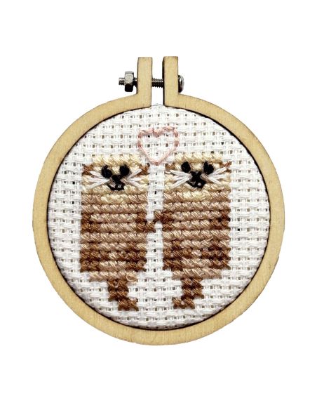 Mini borduurpakket kruissteek - Gemaakt voor elkaar!