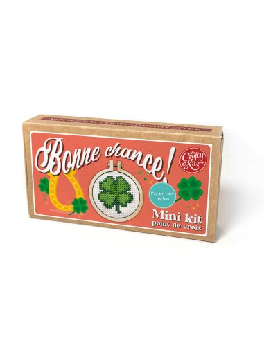 Mini borduurpakket kruissteek - Veel succes!