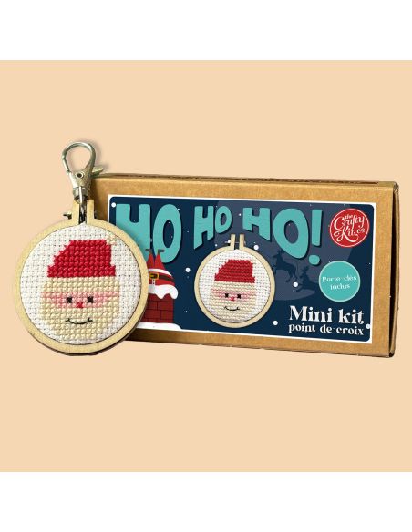 Mini borduurpakket kruissteek - Ho Ho Ho!