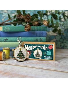 Mini borduurpakket kruissteek - Mijn mooie kerstboom