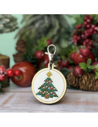 Mini borduurpakket kruissteek - Mijn mooie kerstboom