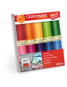 Set van 10 Gütermann polyester naaigaren - Fel