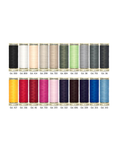 Set van 20 Gütermann polyester naaigaren