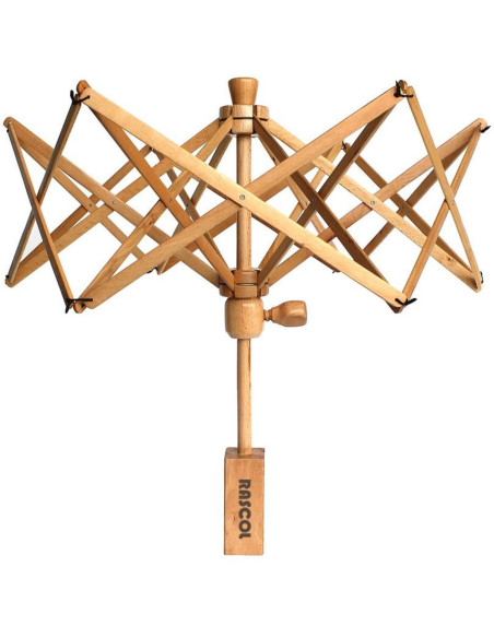 Houten garenhaspel met klem van Rascol