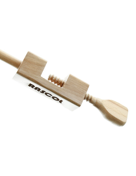 Houten garenhaspel met klem van Rascol