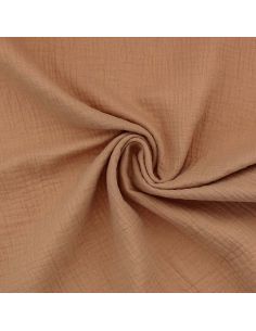 Dubbel gaas katoenen stof - Beige