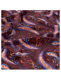 Viscose stof - Nini paars en blauw
