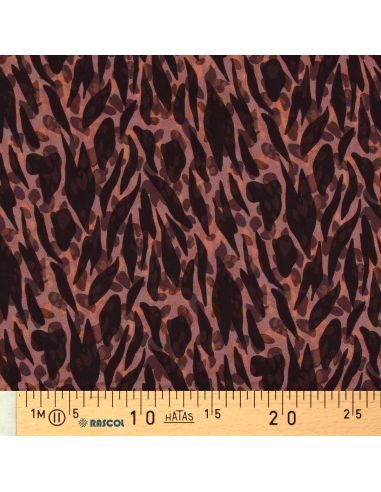 Viscose stof - Zomalia bruin