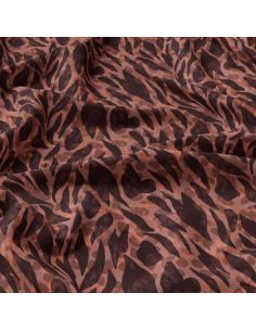 Viscose stof - Zomalia bruin