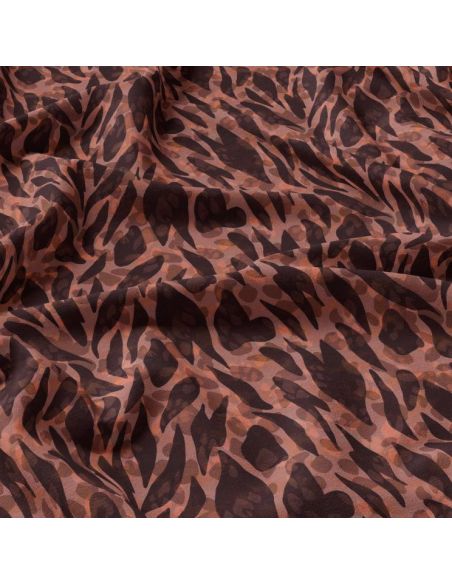 Viscose stof - Zomalia bruin
