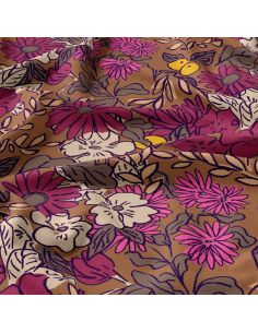 Viscose stof - Sonjamarron en roze