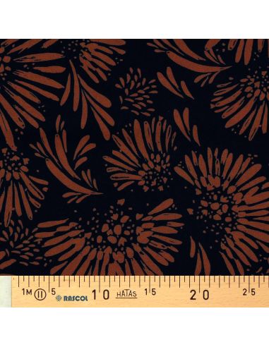 Viscose stof - Audrey zwart en bruin